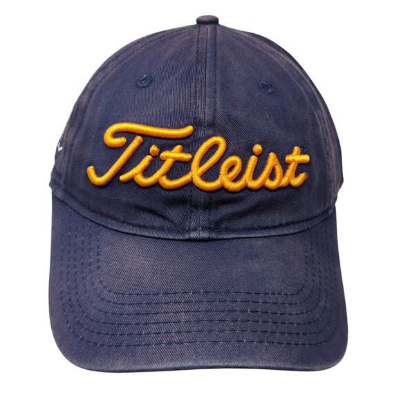 Titleist Spell Out Slideback Hat Blue One Size Adjustable New Era - Picture 1 of 10